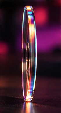 Side profile of the disc edge